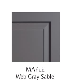Debut Maple Web Gray Sable