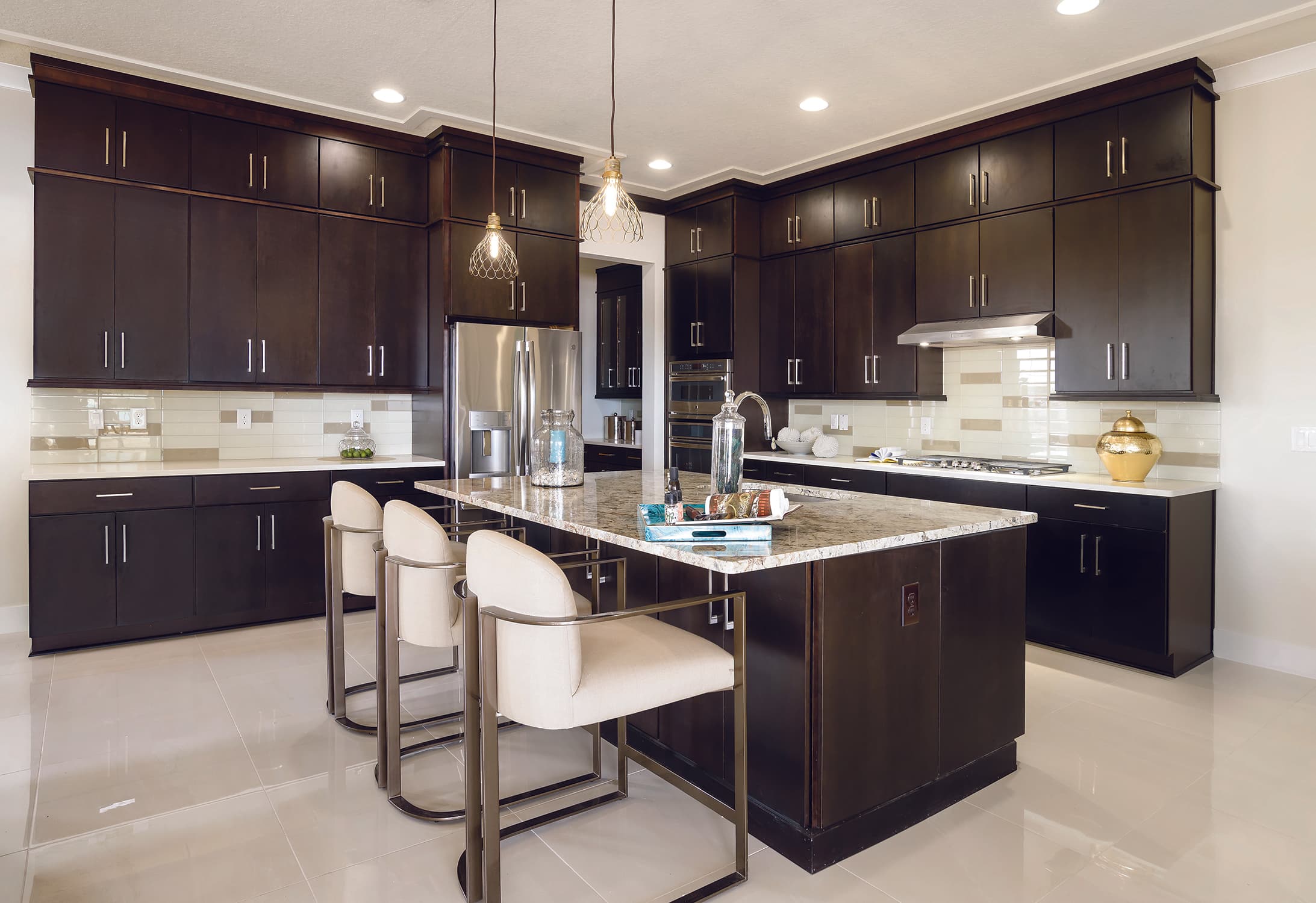 PC Nova Walnut Kitchenwith Island KB